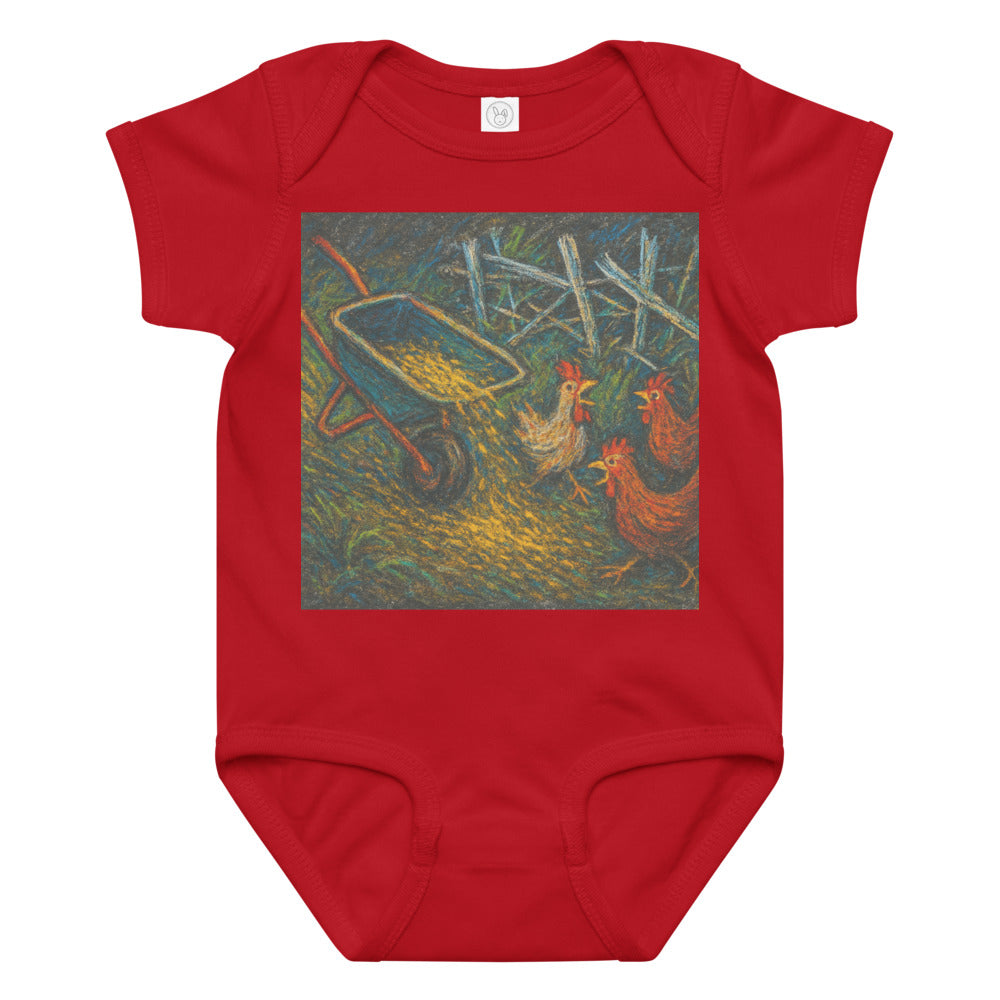 Henhouse Hullabaloo at Dusk - Red