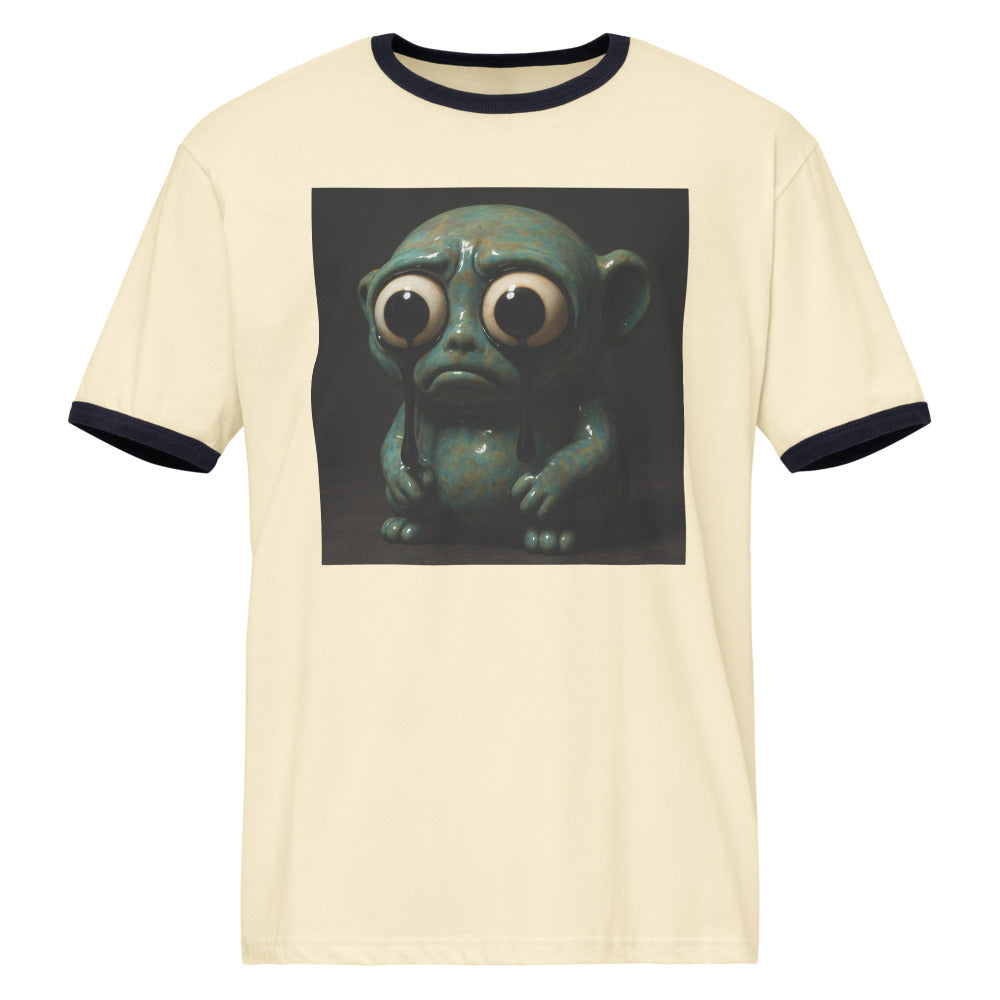Shadowtear Glazed Figurine - Natural / Midnight Navy