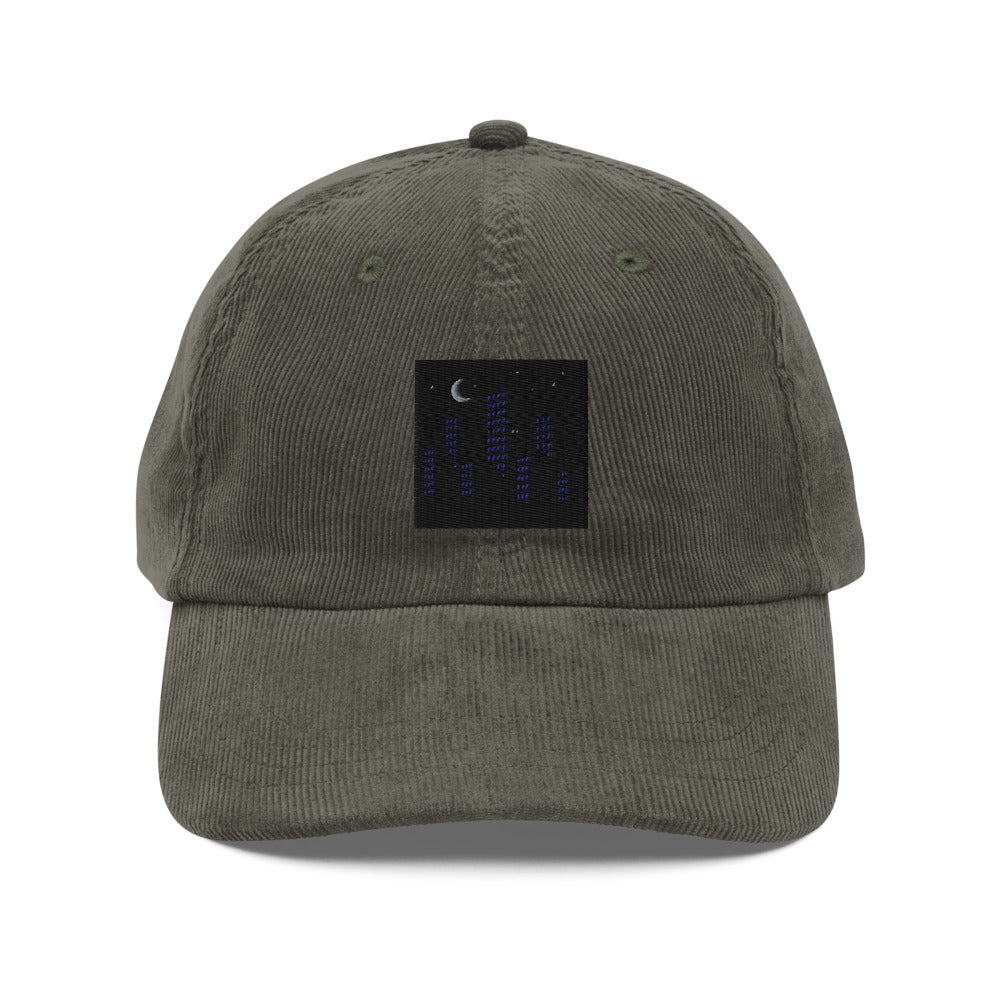 Crescent Moon Over Quiet Towers - Olive
