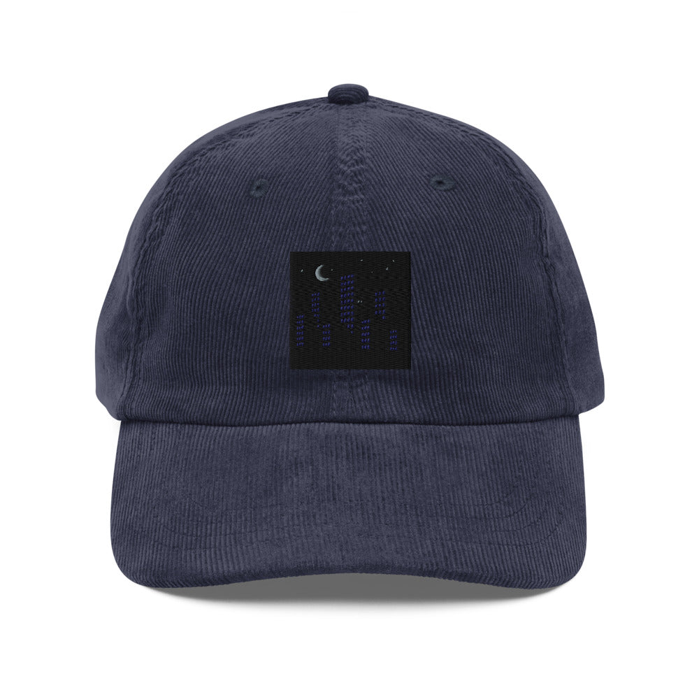 Crescent Moon Over Quiet Towers - Navy