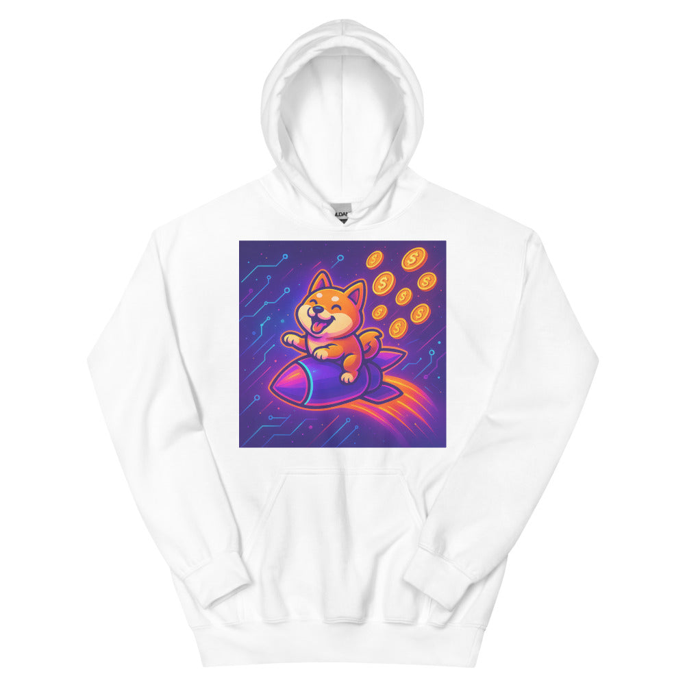 Neon Rocket Pup Airdrop - White