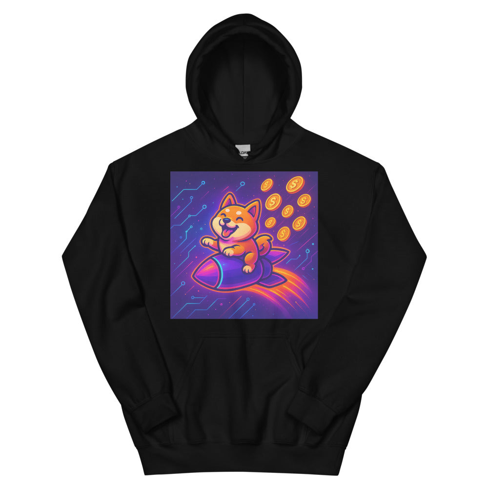 Neon Rocket Pup Airdrop - Black