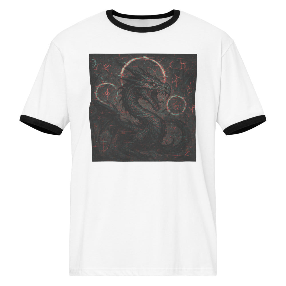 Glitch-Ripped Gothic Basilisk - White / Black