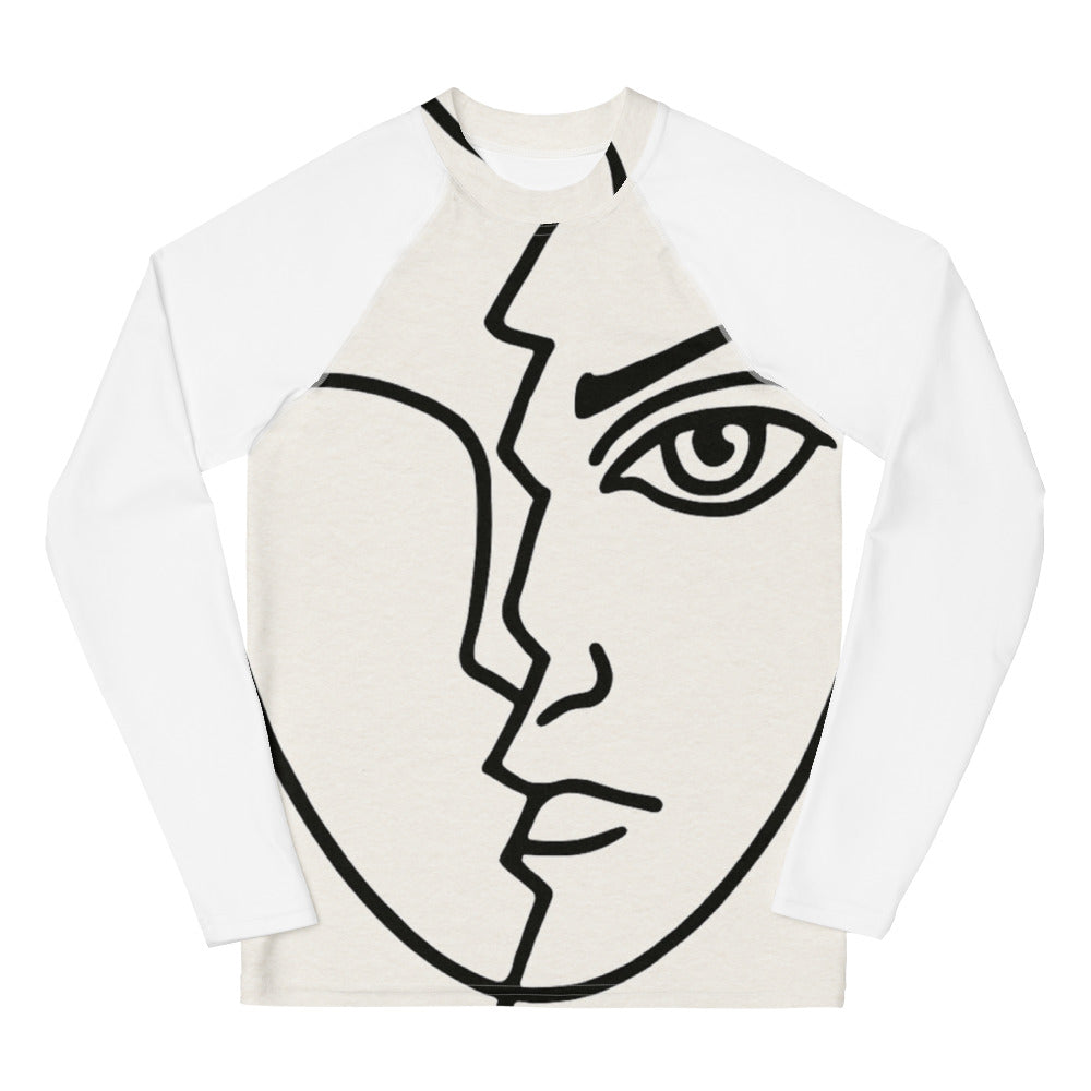 Split Gaze Minimalist Mask - White