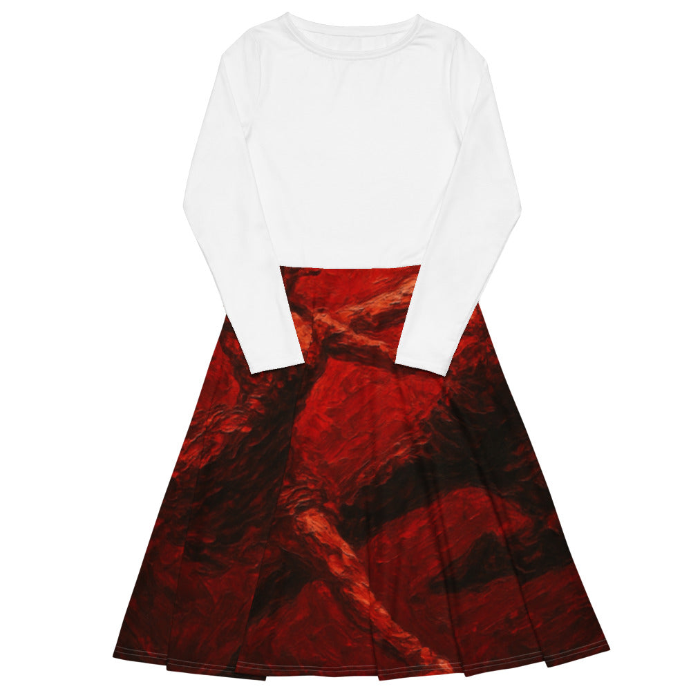 Scarlet Duet in Flight - View 1