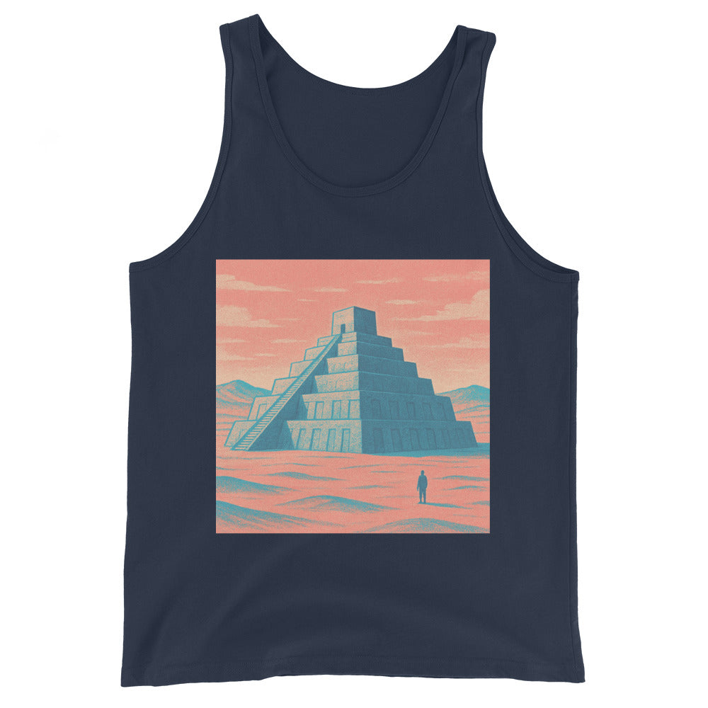 Solitary Ziggurat at Dusk - Navy