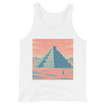 Solitary Ziggurat at Dusk - White
