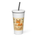 Teacup Fox with Flower Crown - White