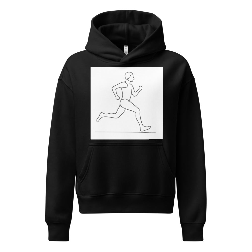 Effortless Stride Line Art - Black