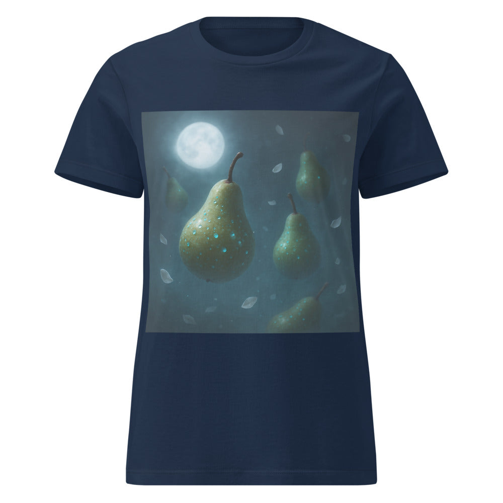 Luminous Moonlit Pear Reverie - Navy