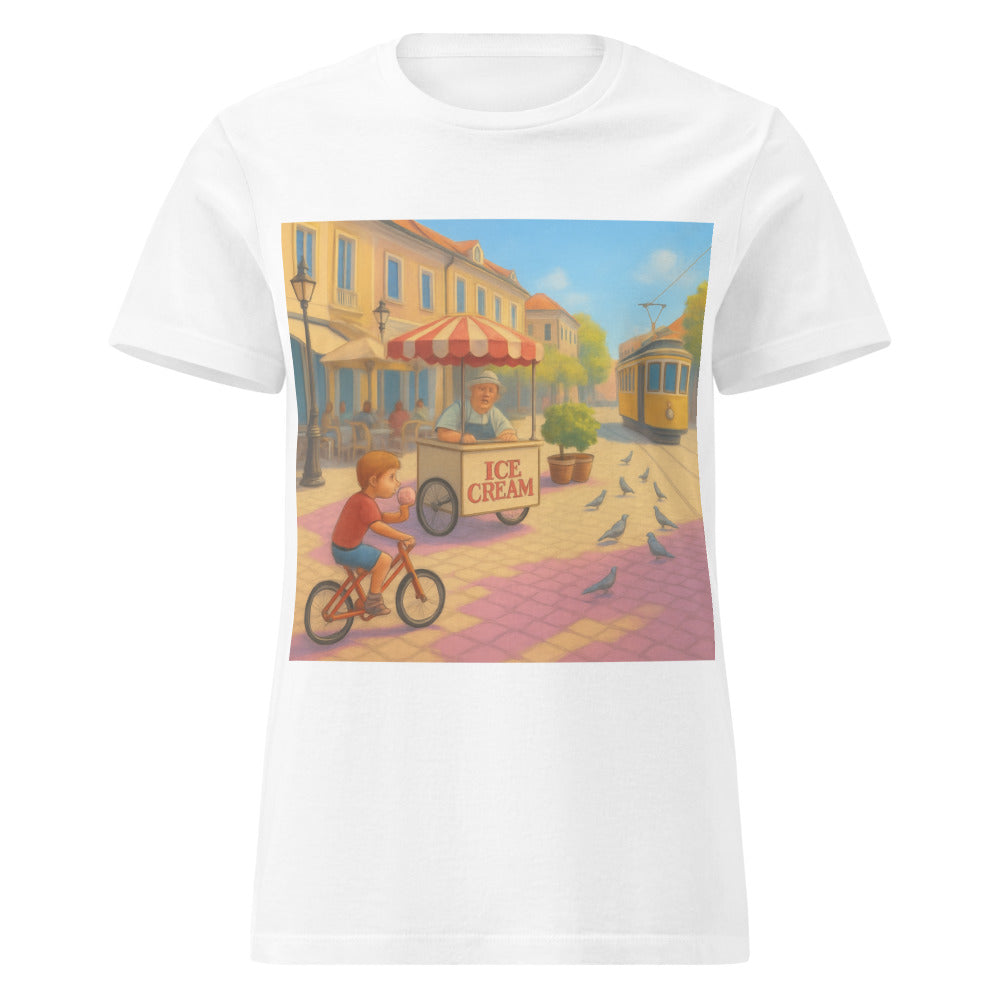 Sunlit Scoop Street - White
