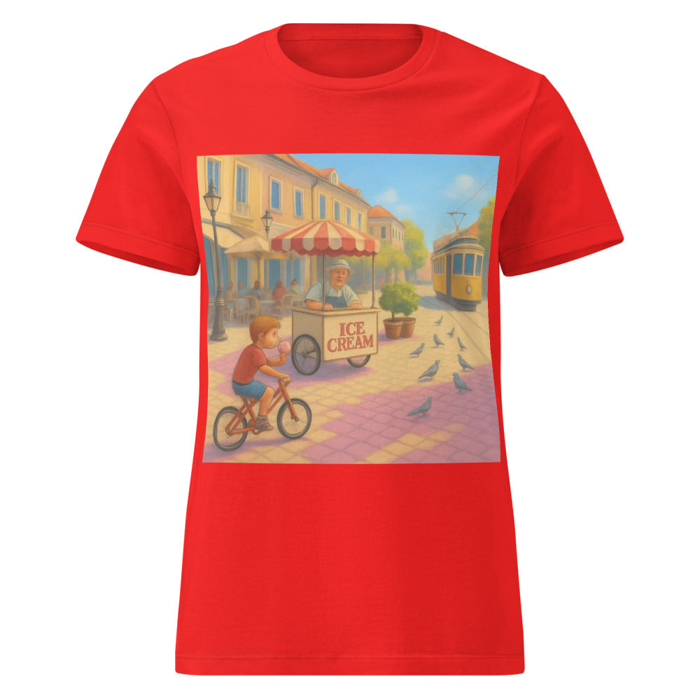 Sunlit Scoop Street - Red