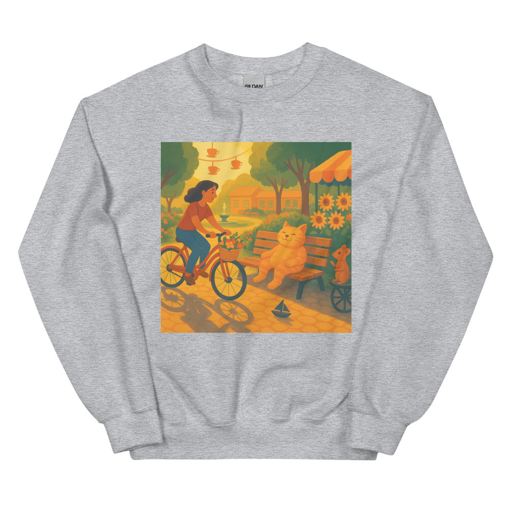 Bicycle Blooms and Whiskers - Sport Grey
