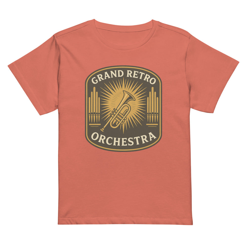 Cathedral Brass Sunburst Crest - Red Sorbet