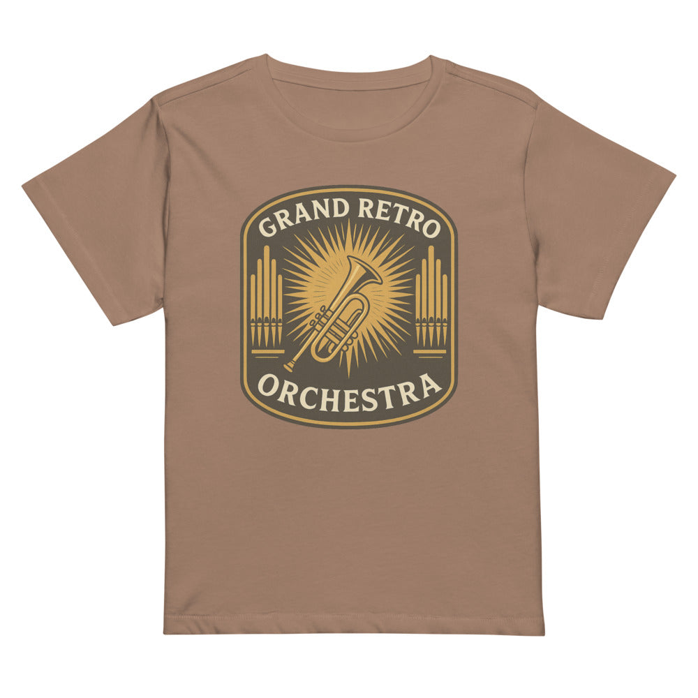 Cathedral Brass Sunburst Crest - Latte