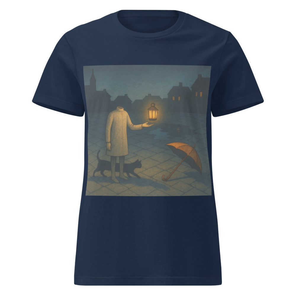 Midnight Lantern in Silent Square - Navy