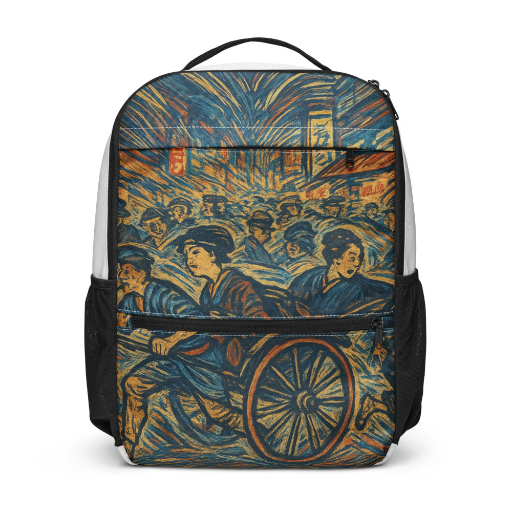 Neon Rickshaw Rush - White