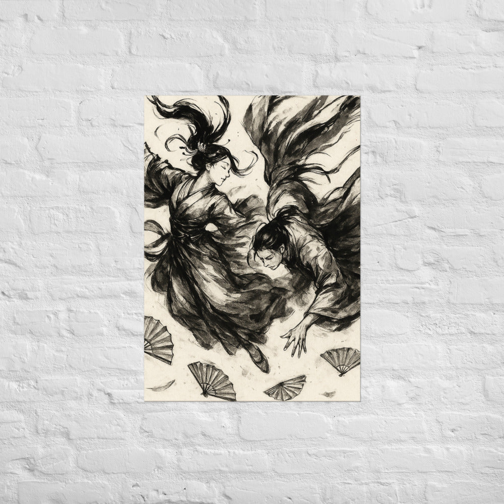 Graceful Descent in Ink - View 2