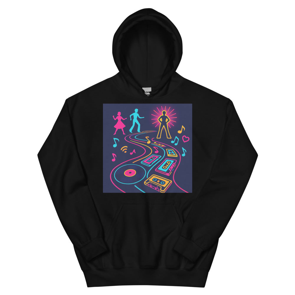 Vinyl to Neon Groove - Black