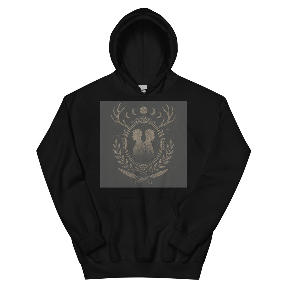 Moonlit Twin Guardians - Black