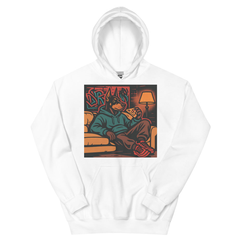 Midnight Slice Doberman - White