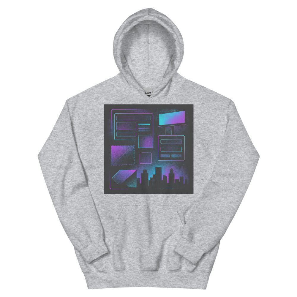 Neon Stitch Cityscape - Sport Grey