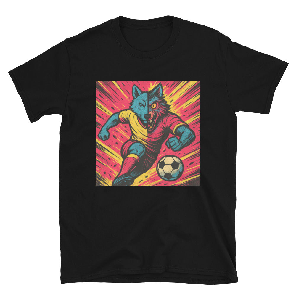 Neon Wolf Striker Print - Black