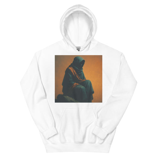 Amber Sentinel in Teal Cloak - White
