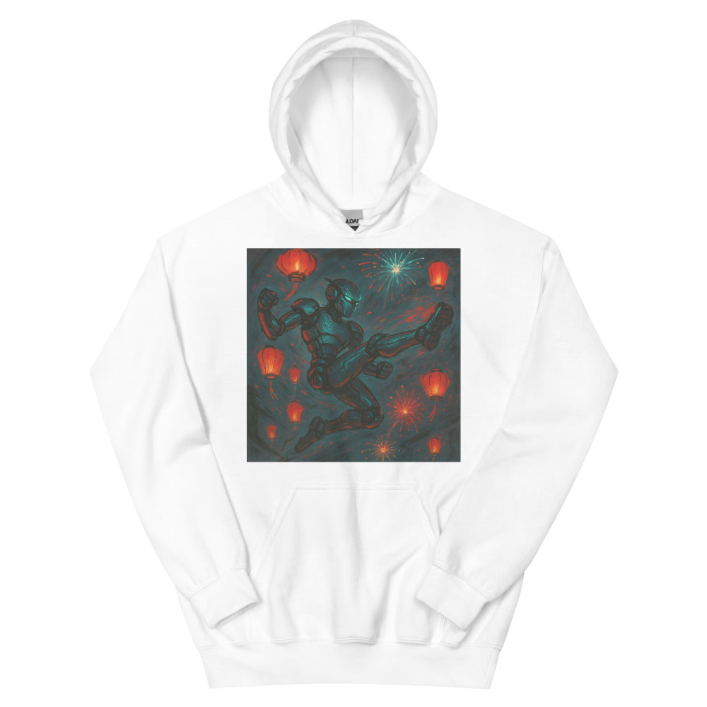 Neon Lantern Warrior - White