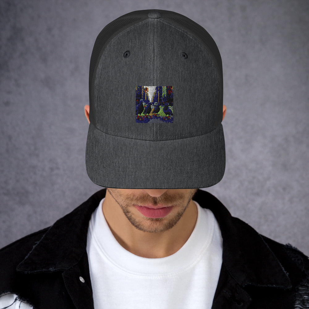 Skateboard Pigeon Parade - Dark Heather Gray