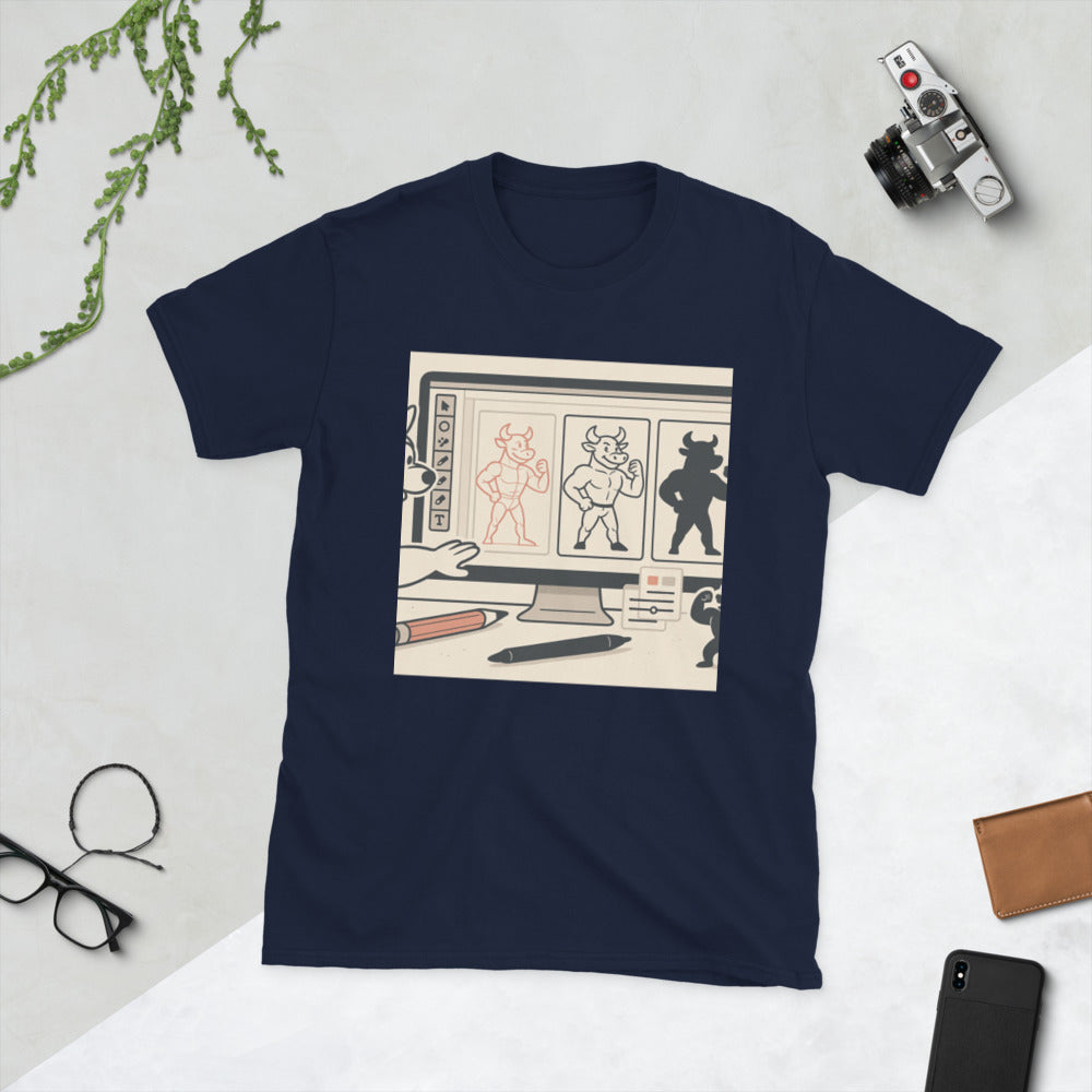 Mighty Bull: Sketch to Silhouette - Navy