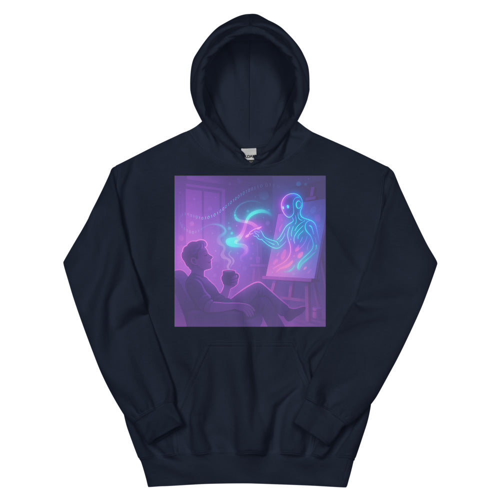 Binary Brush Dreams - Navy