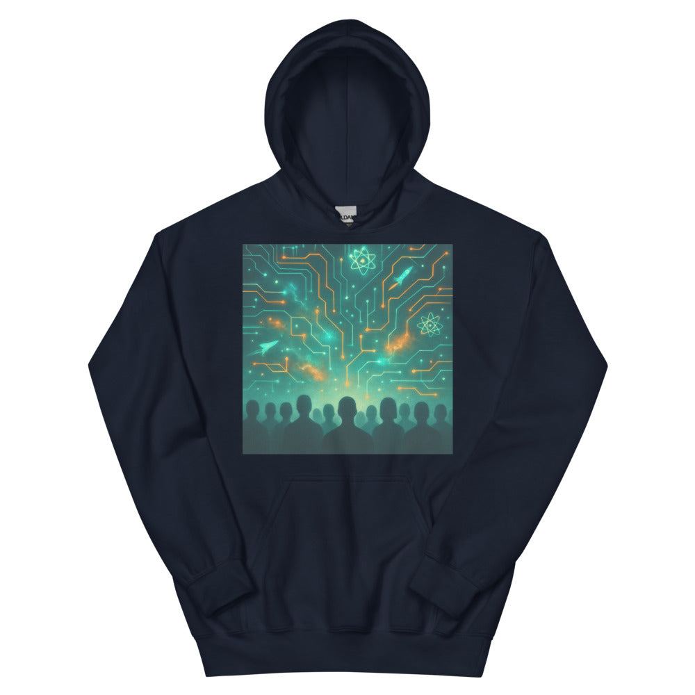 Under the Neon Circuit Sky - Navy