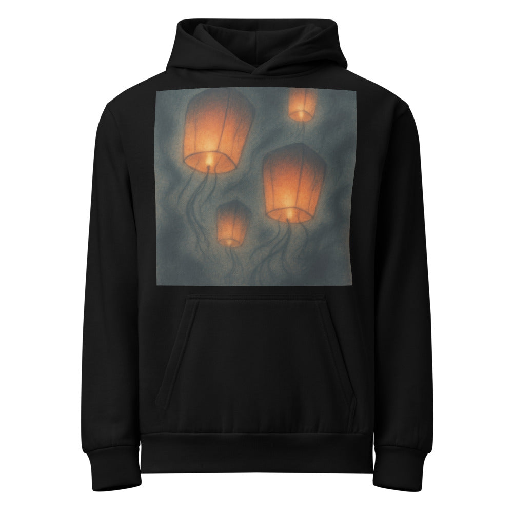 Whispering Lanterns at Midnight - Black
