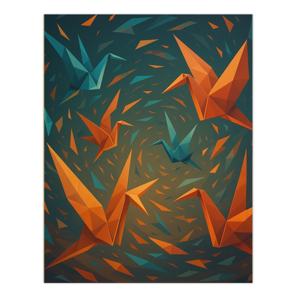 Polygonal Crane Vortex - White