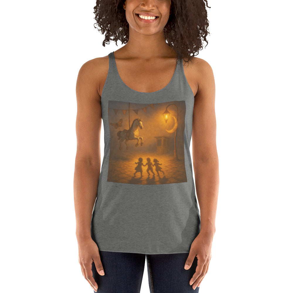 Golden Lamplight Carousel Dreams - Premium Heather