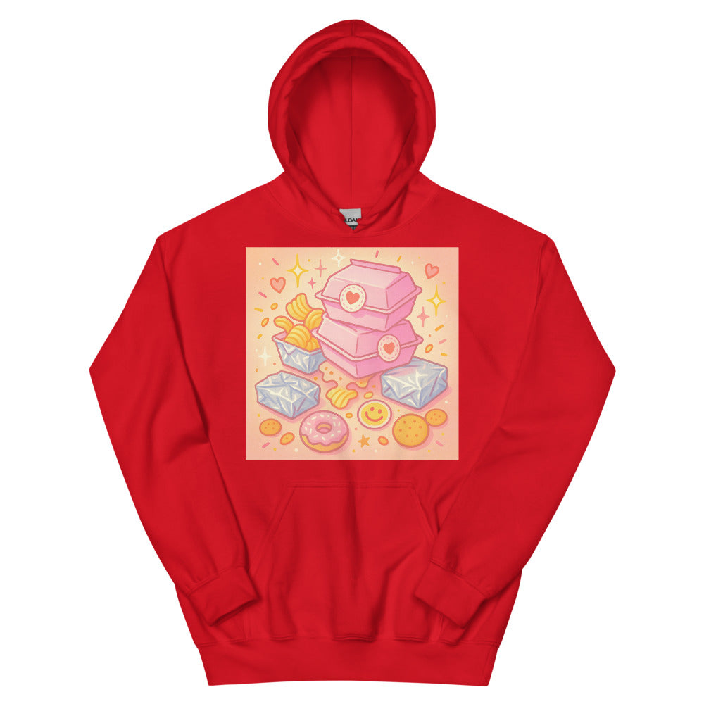 Pastel Takeout Party Stack - Red
