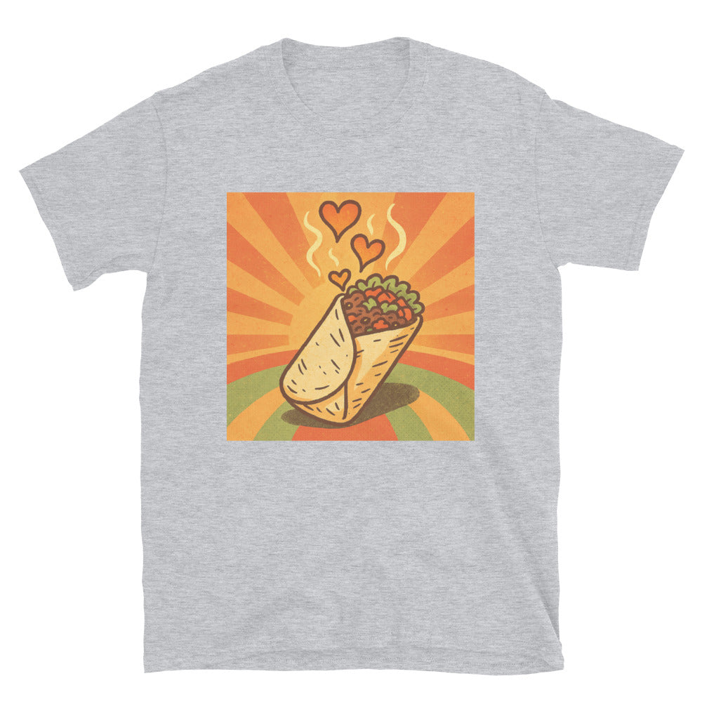 Retro Burrito Love - Sport Grey