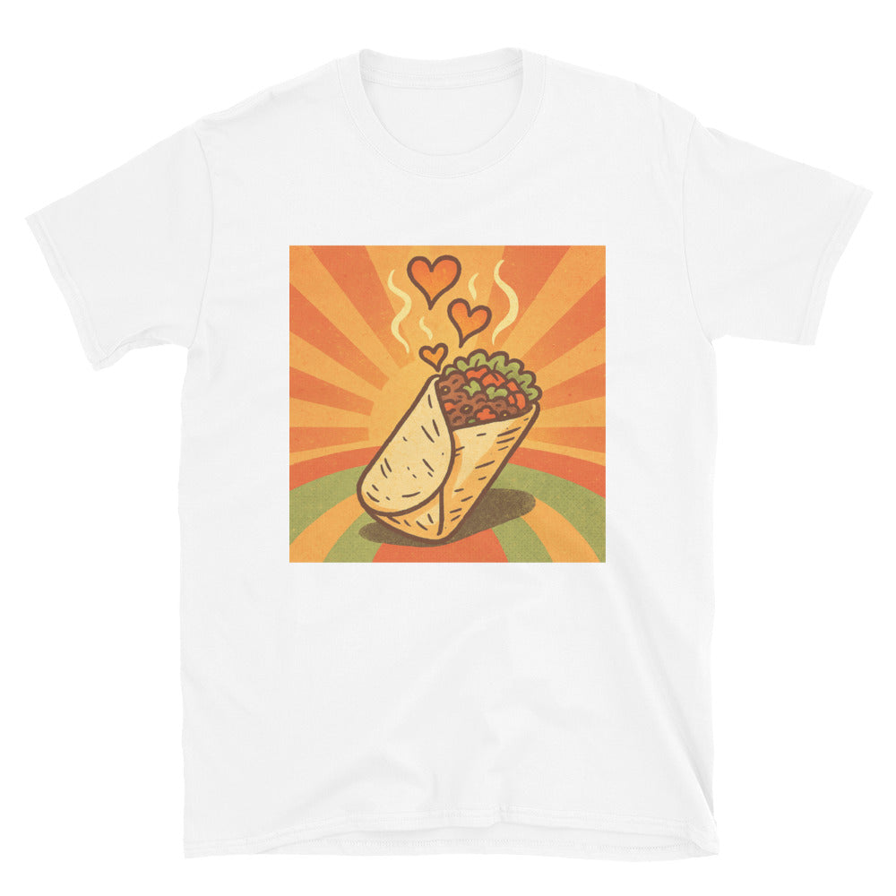 Retro Burrito Love - White
