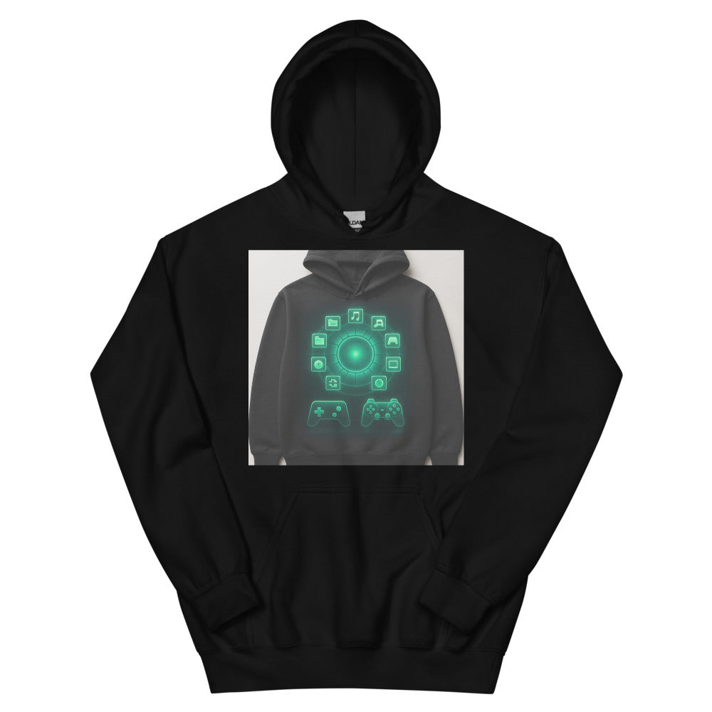 Neon Radial Game Hub - Black