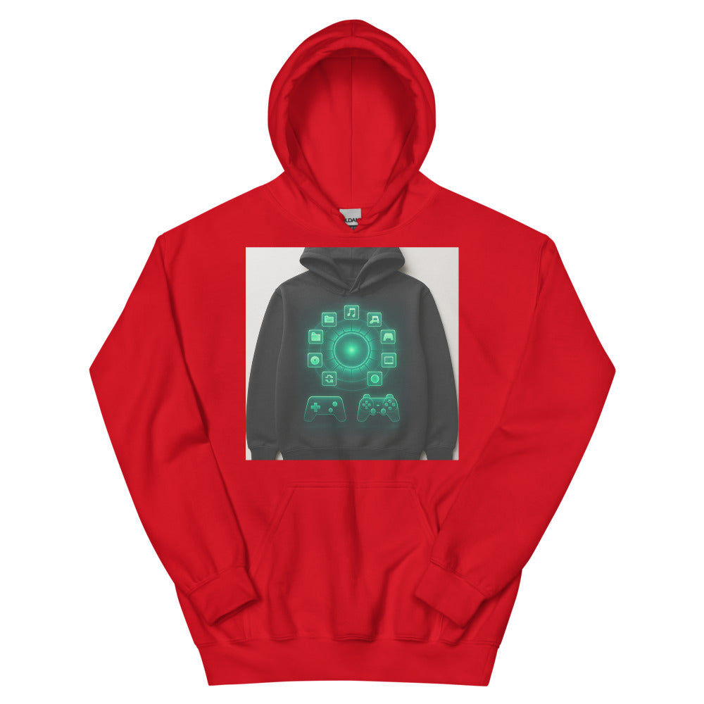 Neon Radial Game Hub - Red