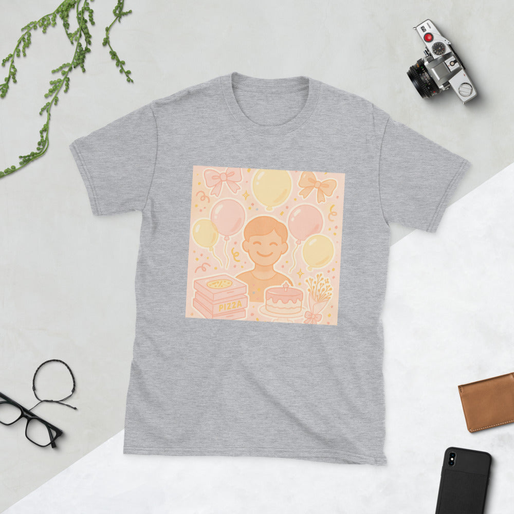 Peachy Party Sticker Collage - Sport Grey
