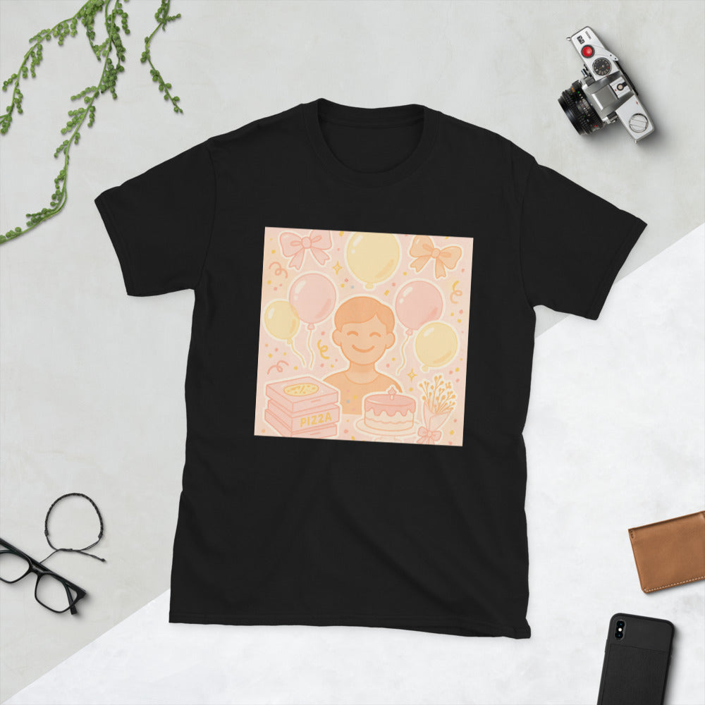 Peachy Party Sticker Collage - Black