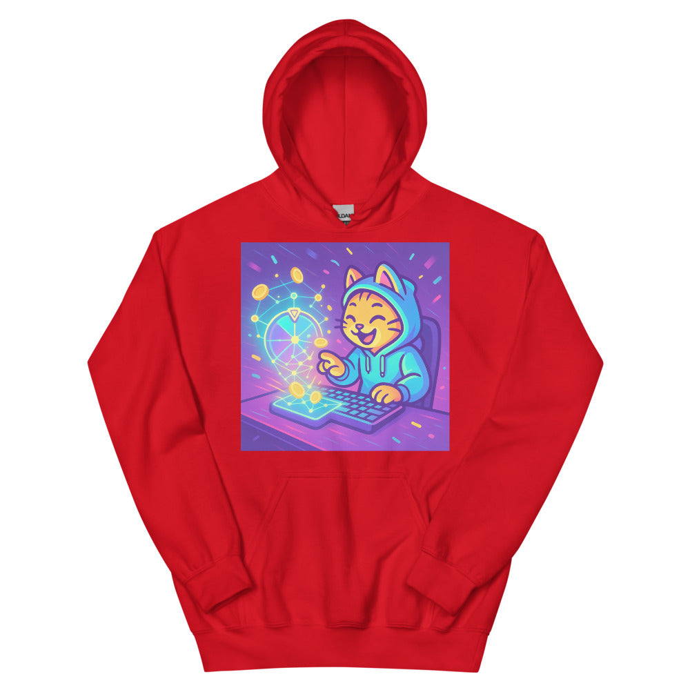 Holo Cat Spin Wheel - Red