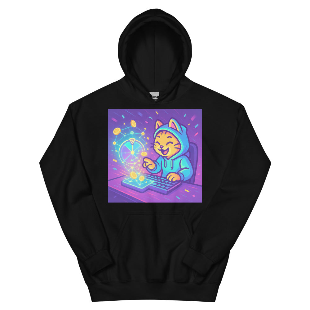 Holo Cat Spin Wheel - Black