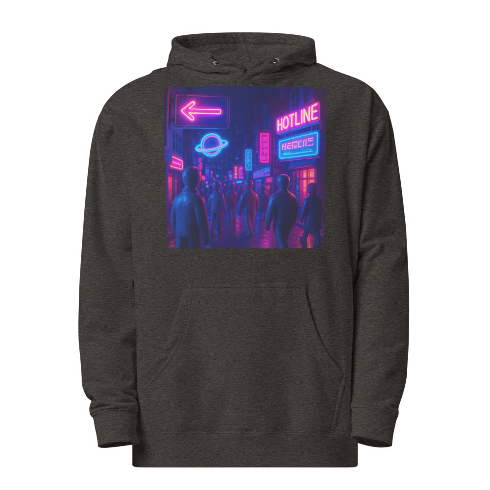 Neon Clay City Nights - Charcoal Heather
