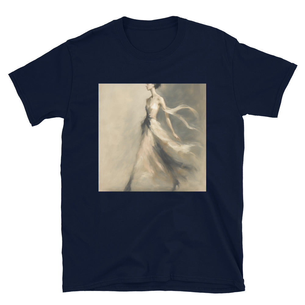 Whispers of Silk and Gold - Navy
