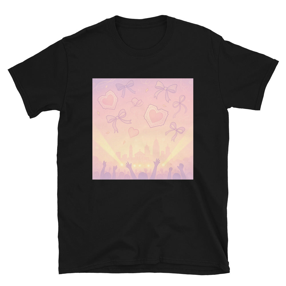 Hearts Over Manila Skyline - Black