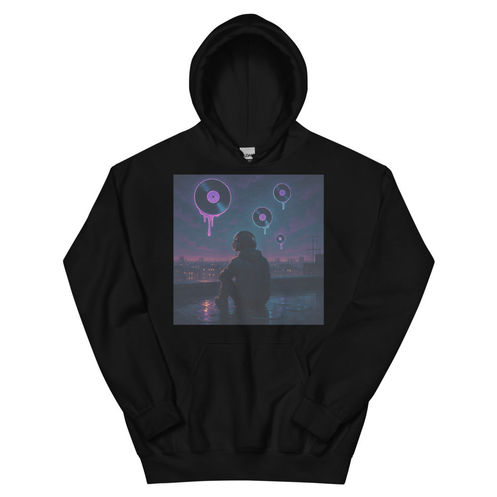 Neon Vinyl Nightscape - Black