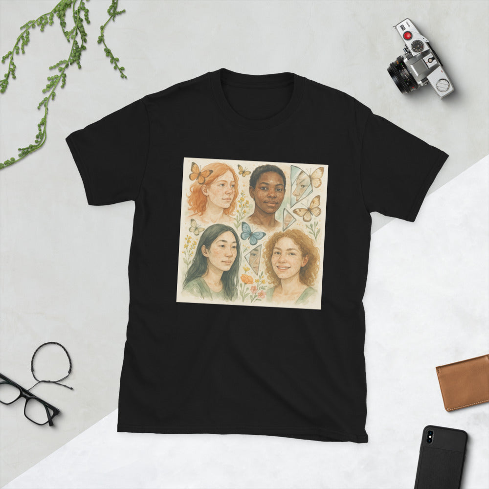 Mirrored Wildflower Portraits - Black